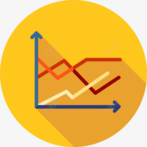 折线图图表和图表4平面图图标svg_新图网 https://ixintu.com 图表和图表4 平面图 折线图