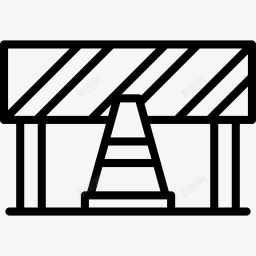 屏障建筑和建筑线性图标svg_新图网 https://ixintu.com 屏障 建筑和建筑 线性