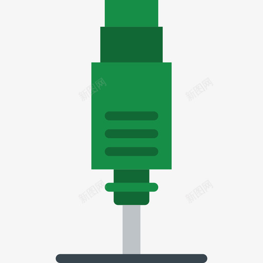 扁平连接器电缆插头图标svg_新图网 https://ixintu.com 扁平连接器电缆插头