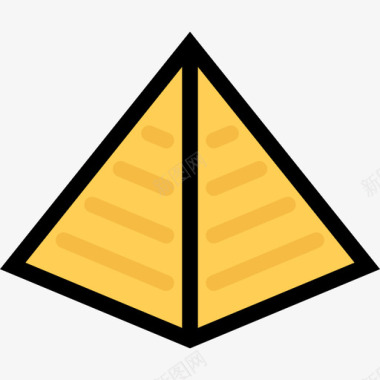 金字塔文化色彩图标图标