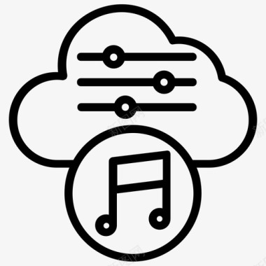 云音乐云软件音乐存储图标图标