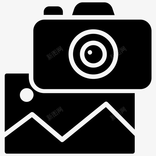 摄影即时照相机照片捕捉图标svg_新图网 https://ixintu.com 即时照相机 摄影 摄影相机 照片捕捉 社交媒体字形图标