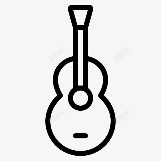 吉他原声音乐图标svg_新图网 https://ixintu.com 原声 吉他 旅游提纲 音乐