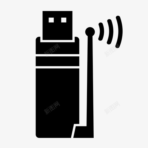 usbwifi连接互联网图标svg_新图网 https://ixintu.com usbwifi wlan 互联网 网络 连接