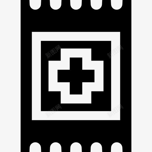 创可贴医用24填充图标svg_新图网 https://ixintu.com 创可贴 医用24 填充