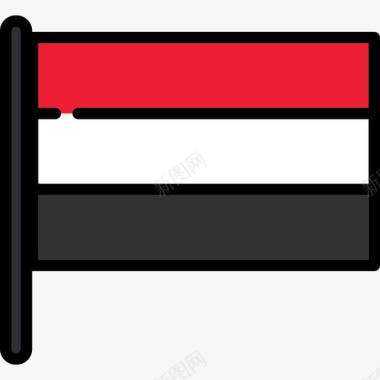也门国旗收藏2桅杆图标图标