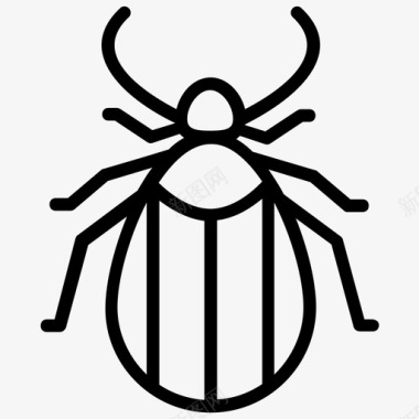 蜱虫蜱螨昆虫图标图标
