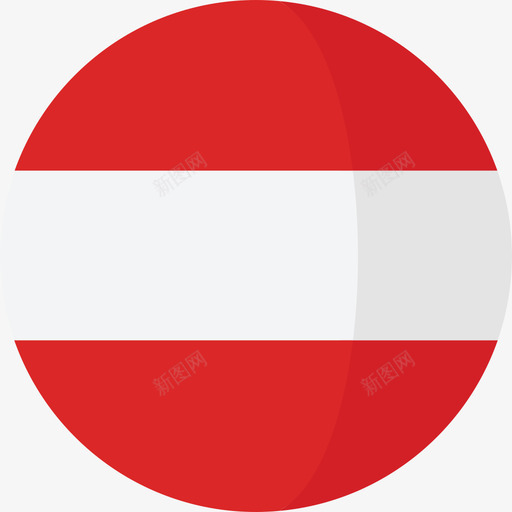奥地利国旗3圆圈平坦图标svg_新图网 https://ixintu.com 国旗3 圆圈平坦 奥地利