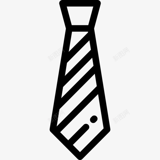 领带时髦款式7直线型图标svg_新图网 https://ixintu.com 时髦款式7 直线型 领带