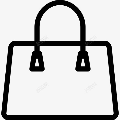 采购产品手提袋衣服和时尚配件线性图标svg_新图网 https://ixintu.com 线性 衣服和时尚配件 采购产品手提袋