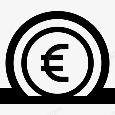欧元存款图标图标