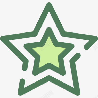 星星形状8维德图标图标
