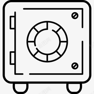 保险箱搅拌机手工制作图标图标