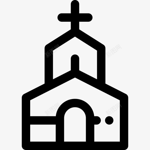 教堂复活节18直系图标svg_新图网 https://ixintu.com 复活节18 教堂 直系