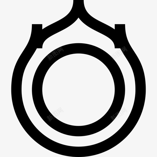 火环马戏团9直线图标svg_新图网 https://ixintu.com 火环 直线 马戏团9