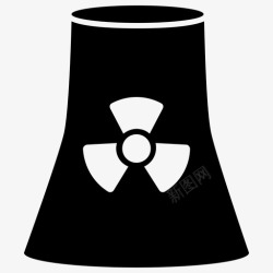 核反应堆核能冷却塔核电站图标高清图片