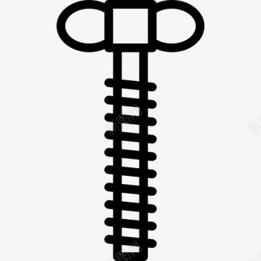 线性结构螺钉图标图标
