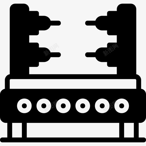 工业机器人工业7填充图标svg_新图网 https://ixintu.com 填充 工业7 工业机器人