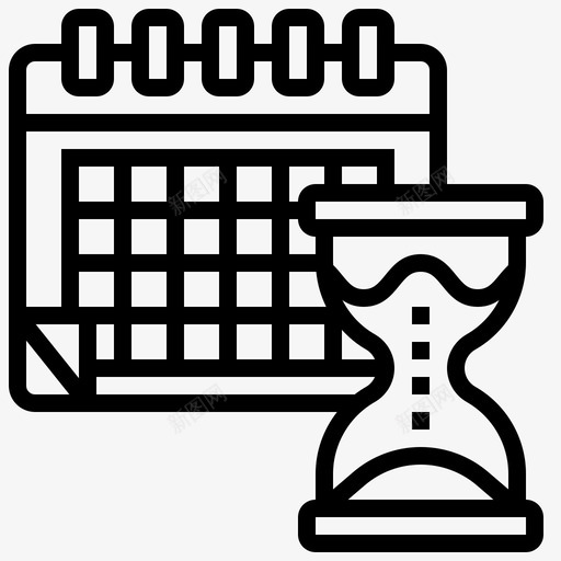日程表组织计划图标svg_新图网 https://ixintu.com 日程表 时间 组织 计划 面试路线