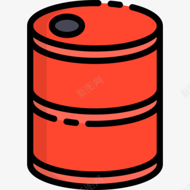 桶加油站线颜色图标图标