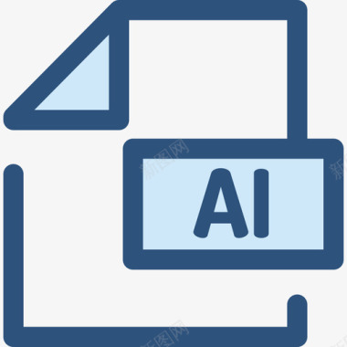 Adobe文件和文件夹8蓝色图标图标