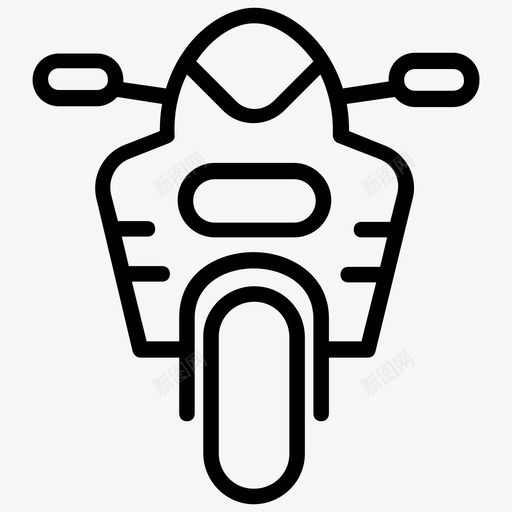 摩托车运动自行车运输图标svg_新图网 https://ixintu.com 摩托车 运动自行车 运输 运输线图标