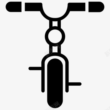 自行车运输运输字形图标图标