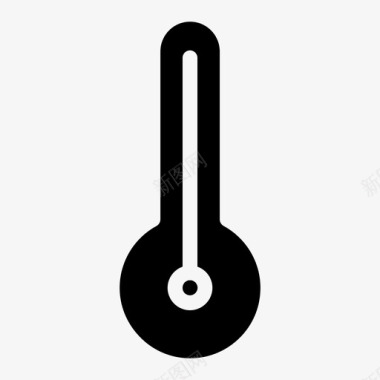 温度计热量温度图标图标