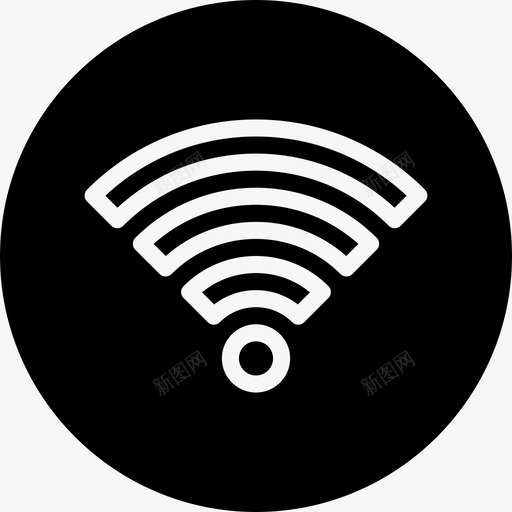 Wifi酒店服务7填充图标svg_新图网 https://ixintu.com Wifi 填充 酒店服务7