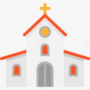 教堂宗教10平房图标图标