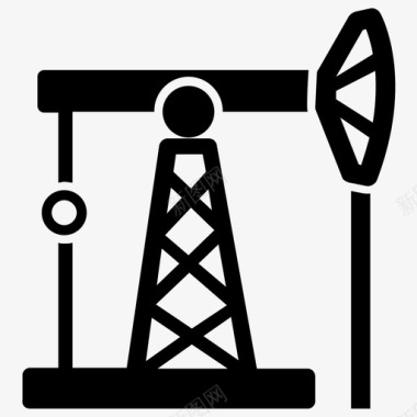 油井抽油机炼油厂图标图标