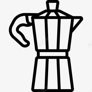 咖啡机意大利直列式图标图标