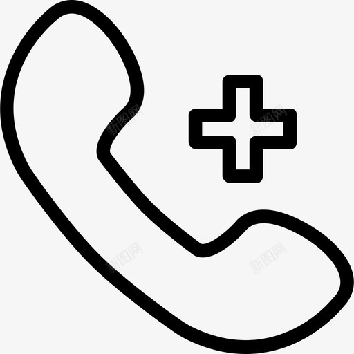 电话必需品直线电话图标svg_新图网 https://ixintu.com 必需品 电话 直线电话