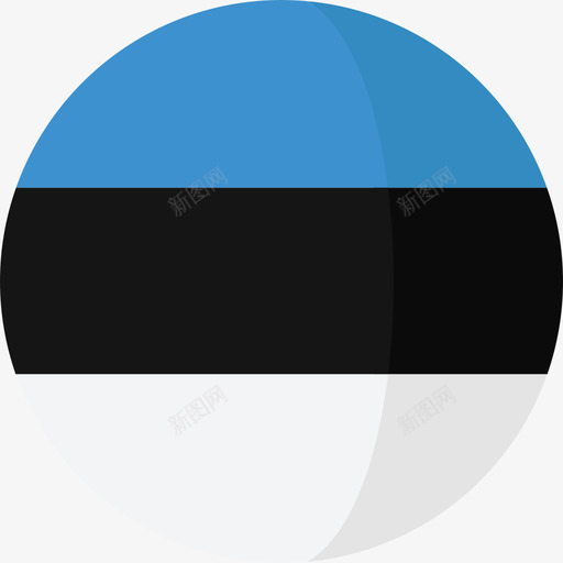 爱沙尼亚国旗3圆圈平图标svg_新图网 https://ixintu.com 国旗3 圆圈平 爱沙尼亚