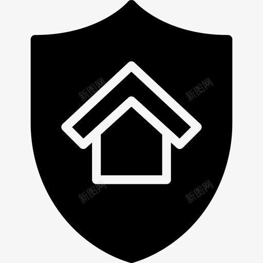 Shieldrealestate26填充物图标svg_新图网 https://ixintu.com Shield realestate26 填充物