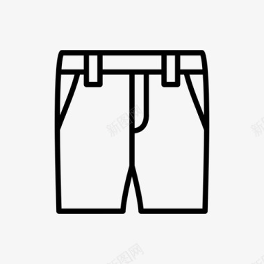 短款时尚裤子图标图标