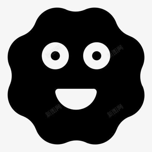 开心的脸笑图标svg_新图网 https://ixintu.com 开心的脸 笑
