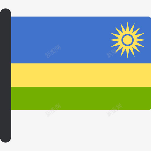 卢旺达国际国旗5桅杆图标svg_新图网 https://ixintu.com 卢旺达 国际国旗5 桅杆