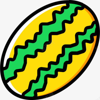 西瓜美食黄色图标图标