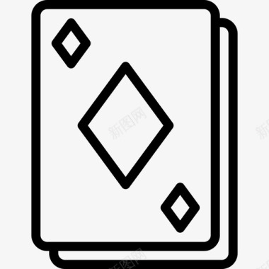 卡牌赌场3直线型图标图标