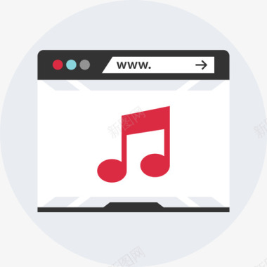 音乐视频创作平面图标图标