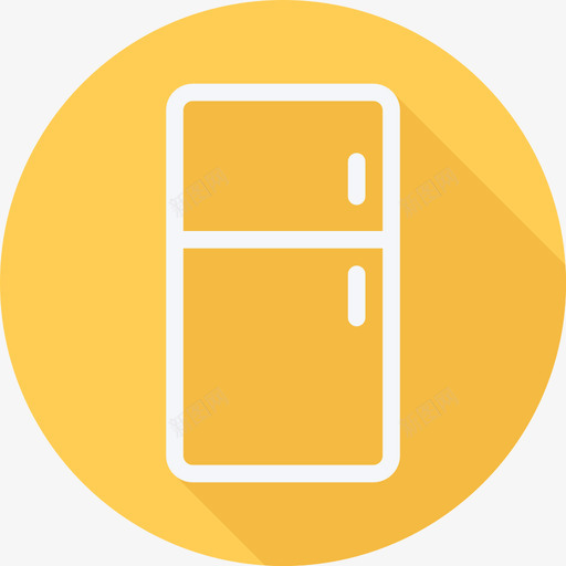 冰箱家用电器和家具2个扁平圆形图标svg_新图网 https://ixintu.com 冰箱 家用电器和家具2个 扁平圆形
