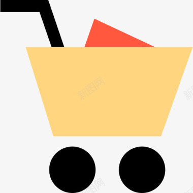 购物车购物电子商务2扁平图标图标