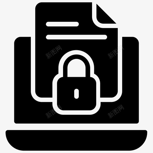 数据保护网络安全数据安全图标svg_新图网 https://ixintu.com 内容隐私 数据保护 数据安全 数据组织字形图标 系统安全 网络安全