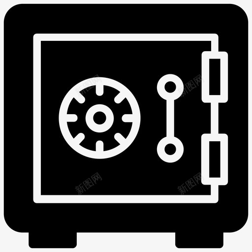 储物柜银行储物柜数字保险柜图标svg_新图网 https://ixintu.com 储物柜 安全储物柜 数字保险柜 网络抢劫 银行储物柜 黑客字形图标