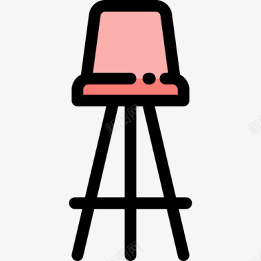 座椅家居用品13线性颜色图标图标