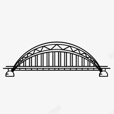 阿多米大桥加纳地标图标图标