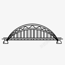 沃尔特阿多米大桥加纳地标图标高清图片