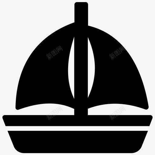 帆船游轮船图标svg_新图网 https://ixintu.com 帆船 游艇 游轮 船 运输 运输字形图标