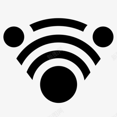 wifi中继器互联网接收图标图标